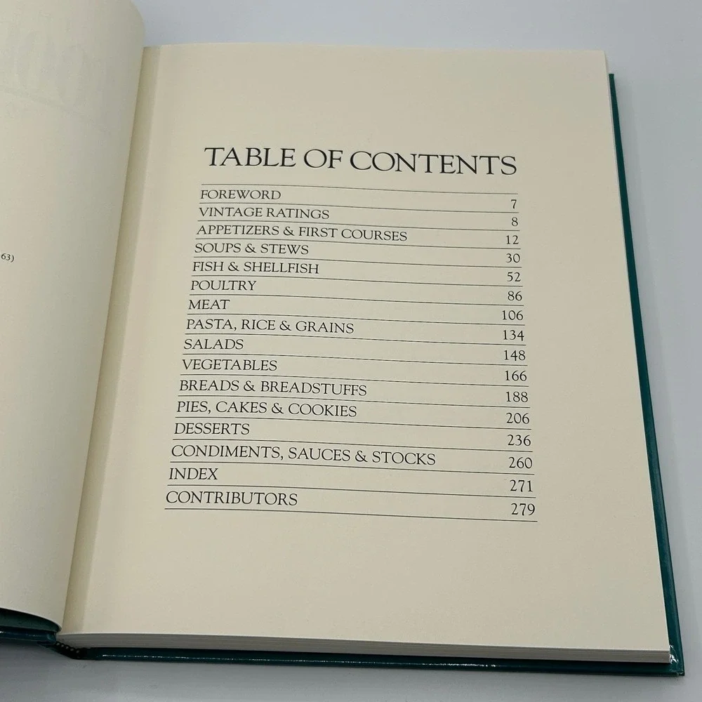 The Best of Food & Wine 1992 Collection Cookbook Recipes Hardcover Illustrated